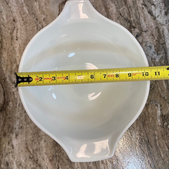 Pyrex Town and Country Brown Hex on Opal Cinderella Nesting Bowl 4 Qt #444 - Picture 13 of 13